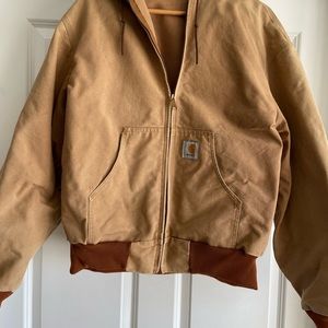 Carhartt vintage made in USA zip up hooded coat